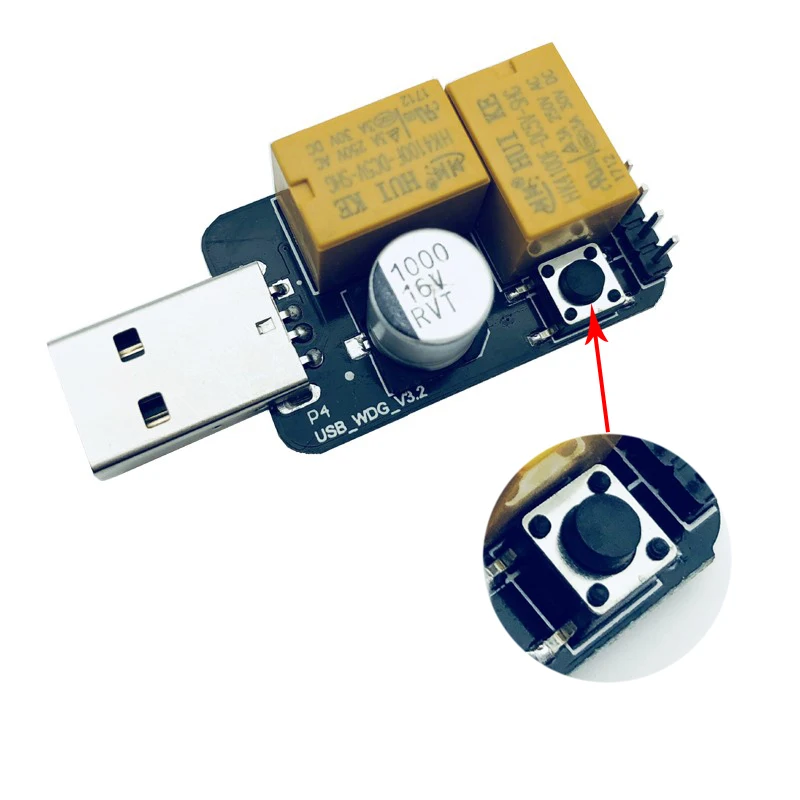 BTBcoin часы собака Горячая продажа USB сторожевой карты модуль Таймер одна ягодица