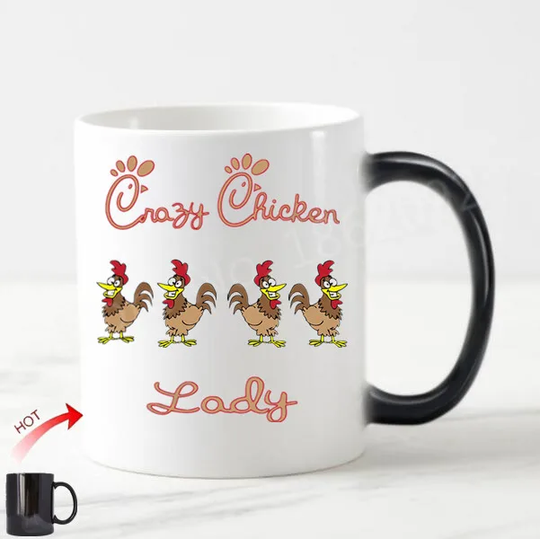 Забавная кофейная кружка Crazy Chicken для женщин чашка чая новинка животные на ферме