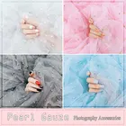 Аксессуары для фона жемчужная марля для фотостудии, реквизит для маникюра, чехол для телефона
