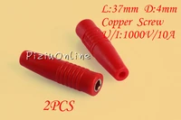 2pcs yt210 high quality red 4 mm banana plug copper banana jack free shipping 1000v10a