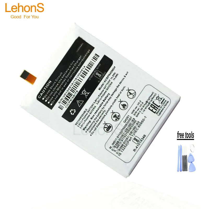 LehonS 1x смартфон литий-полимерный аккумулятор батареи + инструменты для Micromax Canvas