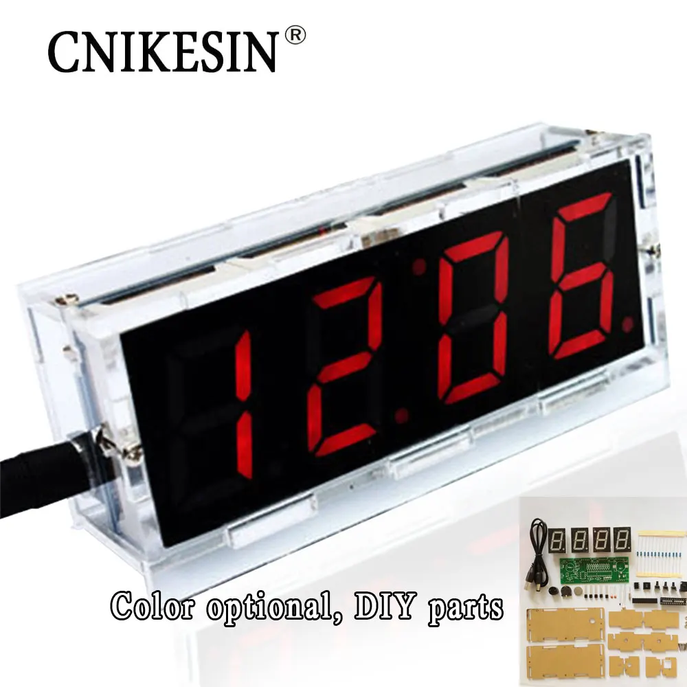 CNIKESIN Набор для электронных часов 51 один чип светодиодный экран цифровые