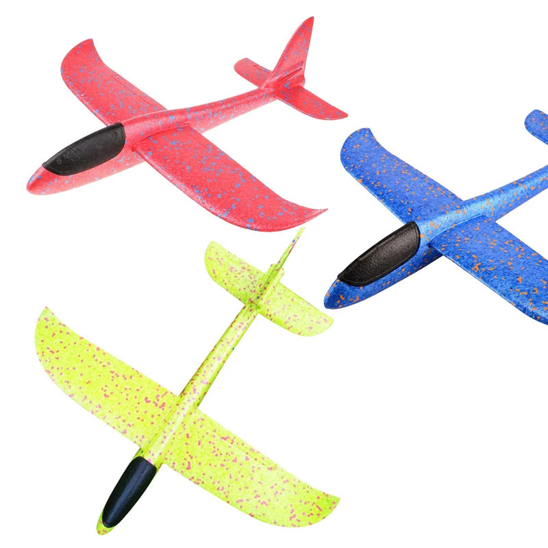 3 Pack 48cm Large Flying Gliders Airplane EPP Foam Hand Throw Aircraft Launch Glider Plane For Children Kids Outdoor Toy (S5 |