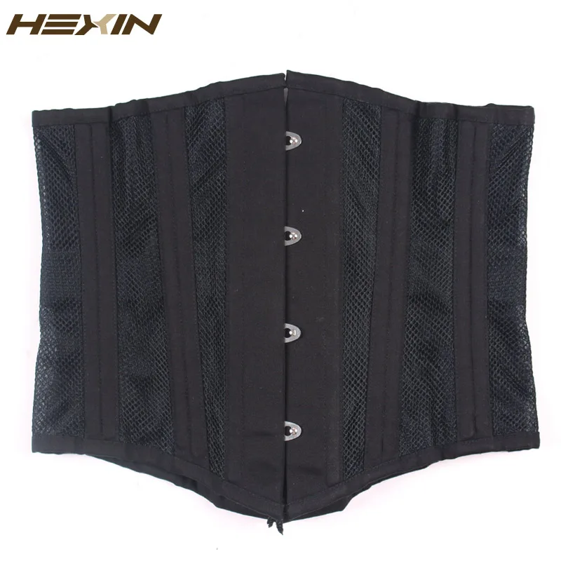 HEXIN 24 корсет со стальными косточками короткий дышащий сетчатый для талии под