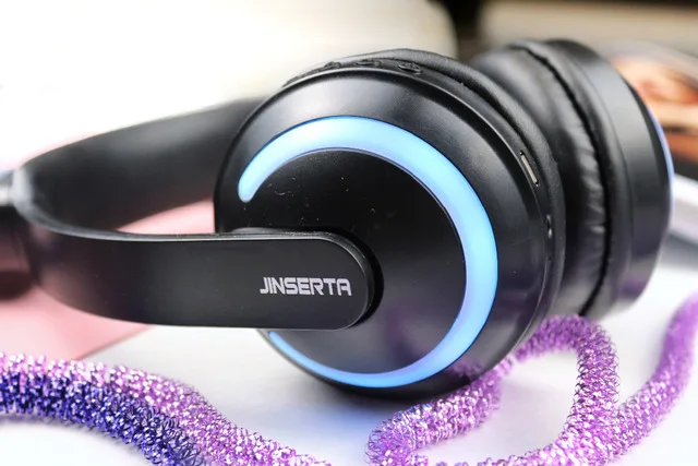 JINSERTA Cat/Rabbit/Deer/Devil наушники 7 цветов светодиодный светящиеся беспроводные Bluetooth наушники для косплея для игр