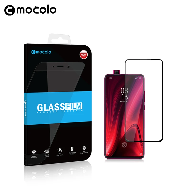 Изогнутая стеклянная пленка Mocolo 2.5D для Xiaomi Redmi K20 PRO защита экрана полное покрытие