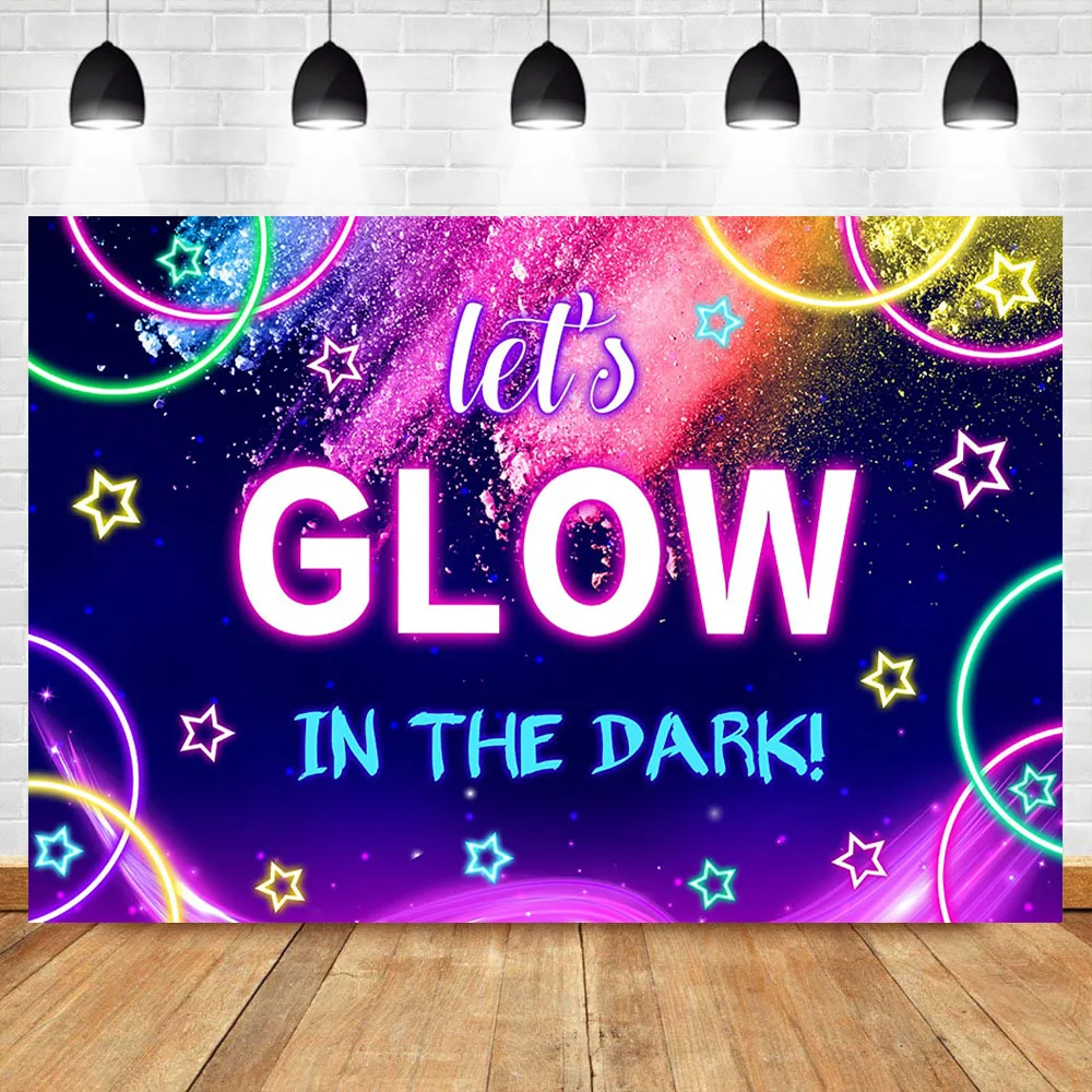 

Фотофон Mocsicka Let's Glow в темноте неоновый фон для студийной фотосъемки