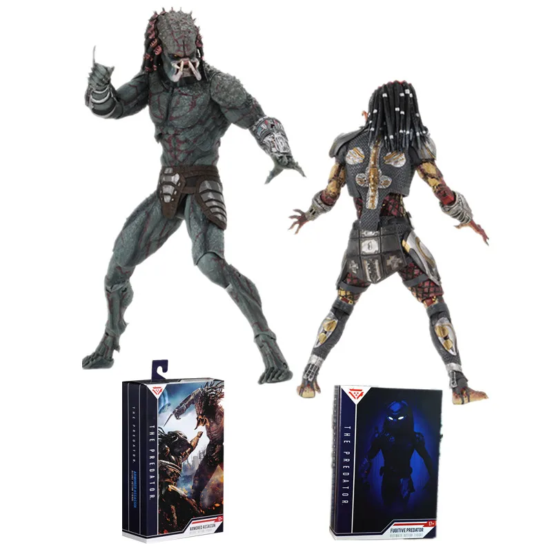 NECA Хищник бронированный убийца конечный беглый Хищник Unmasked фигурка ПВХ фигурка Коллекционная модель игрушки