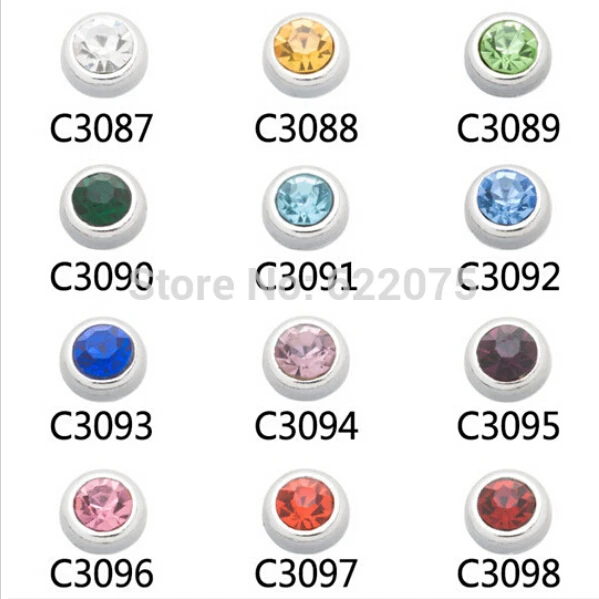 

Новое поступление, 60 шт./лот, 12 месяцев, Хрустальный бритвенный камень, Плавающие Подвески, жилое стекло, плавающая память, медальон, подвеск...