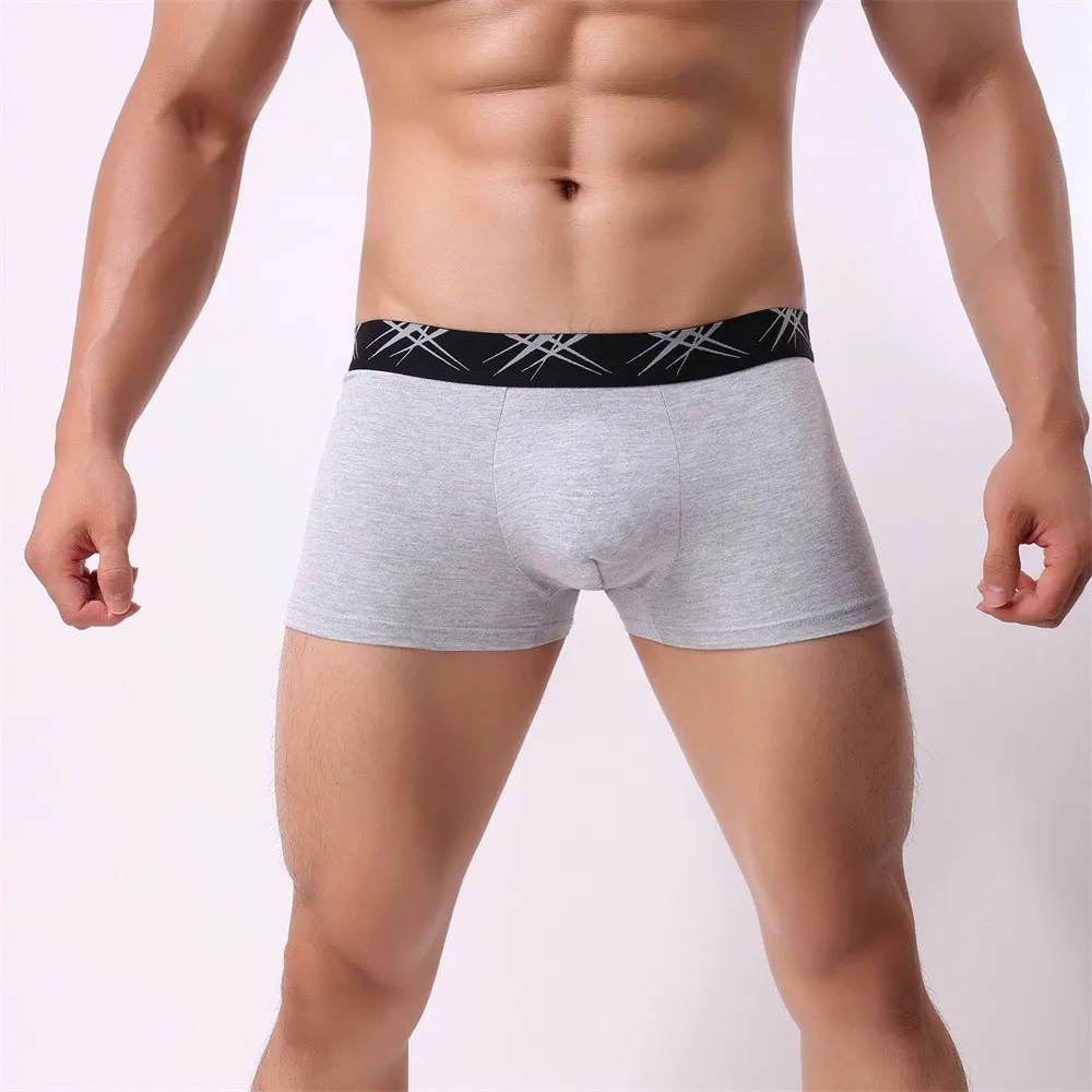 

Men Sexy Middle-waisted Underwear Underpants Breathable Soft Cotton #4O22 #F