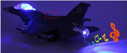 1: 72 сплава модель самолета высокая имитация F15 боец со звуком и светом назад к