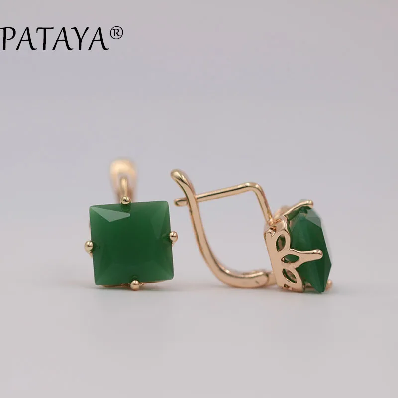PATAYA роскошные женские серьги новые модные свадебные из розового золота 585
