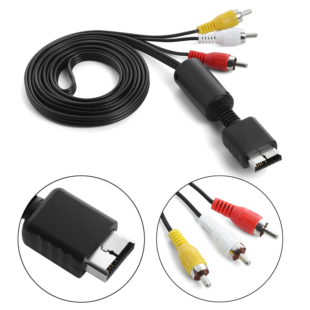 1 шт. 8 м 6 футов Аудио Видео AV кабель к RCA для SONY PS2 PS3 PlayStation SYSTEM PS2|Кабели VGA| |