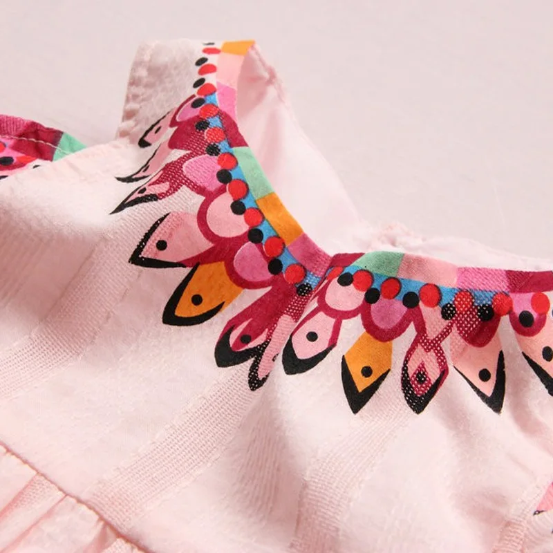 2019 kids dress for girl fashion spring Print strapless cotton clothing princess casual | Детская одежда и обувь