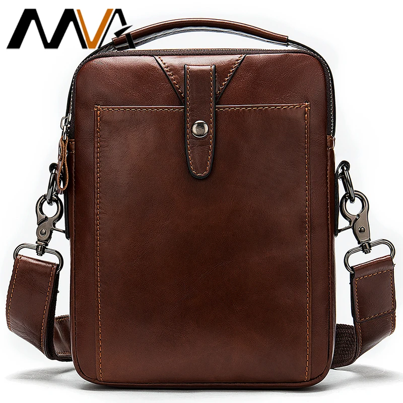 Мужские сумки MVA мужские через плечо из натуральной кожи для мужчин винтажные