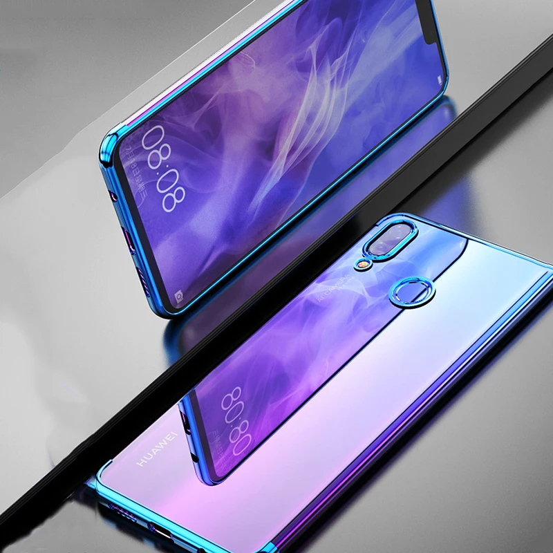 EXUNTON для huawei Honor V20 P Smart 2019 покрытие Мягкий противоударный ультра тонкий бампер