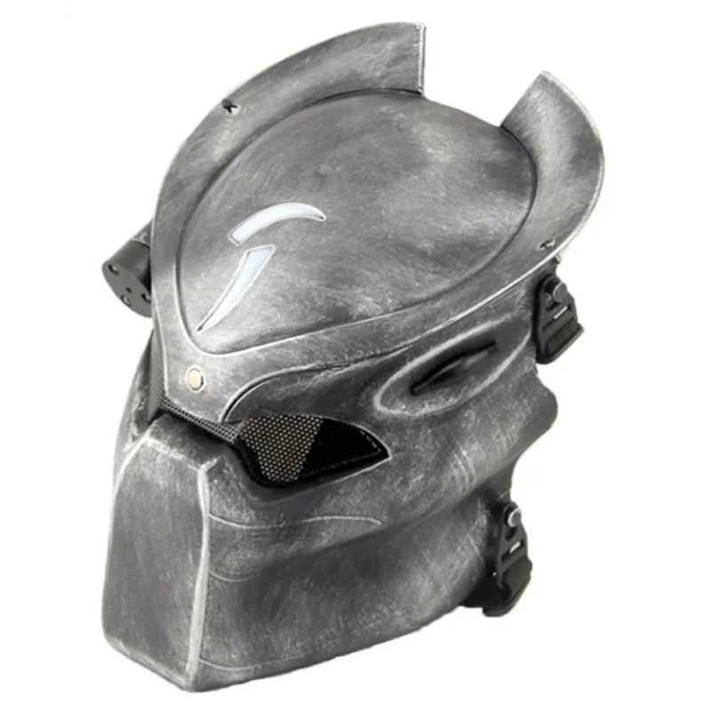 Страйкбол инопланетянин маска хищника Одинокий Волк Маска с лампой на открытом воздухе Wargame тактическая маска полное лицо CS Пейнтбол Хэллоуин