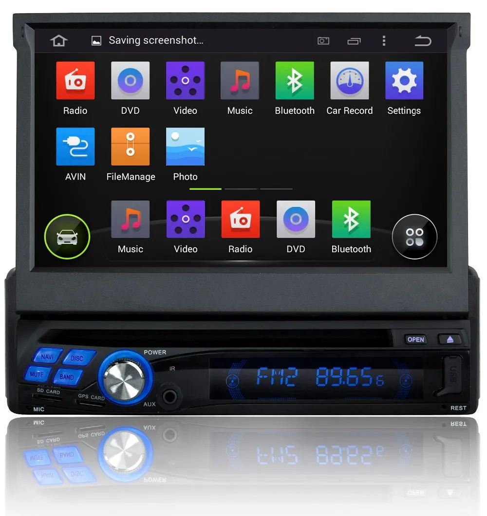 Android 5.1.1 Quad-Core 7 &quot1 Дин DVD плеер автоматической Экран автомобиля Радио стерео с