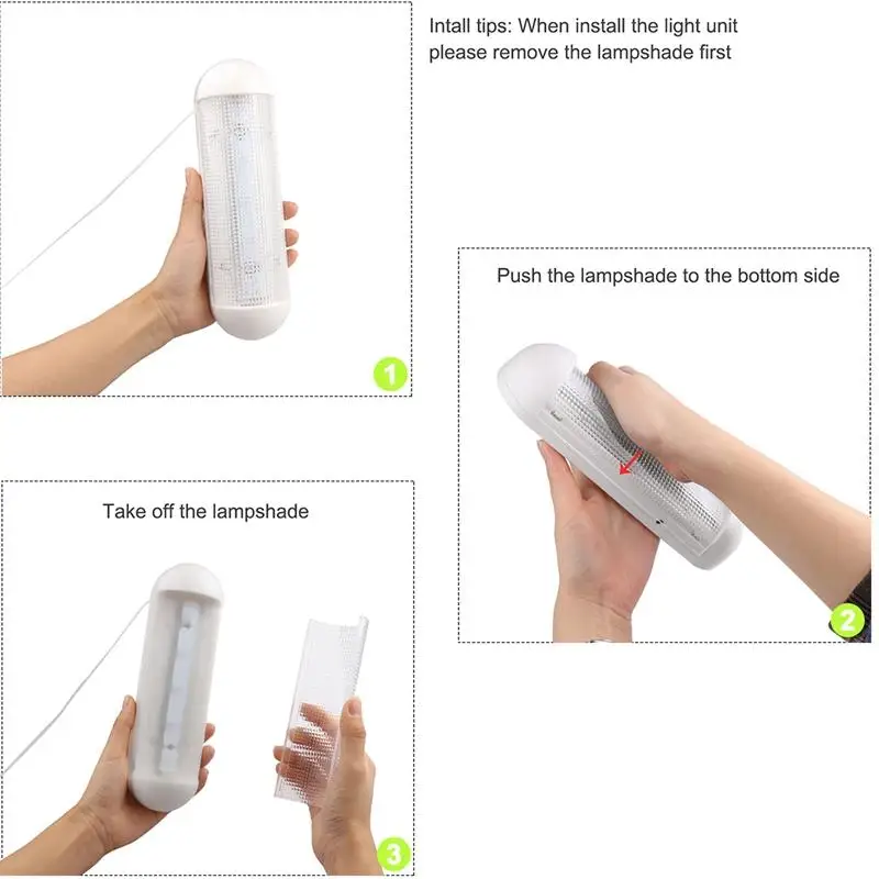 Lumiparty 5-светодиодный настенный светильник перезаряжаемый с переключателем