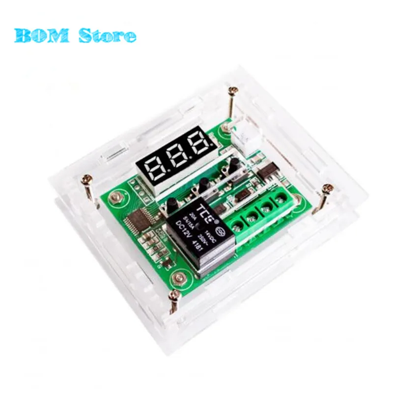 W1209 DC12V cool temp thermostat temperature control switch controller Acrylic Box only the box no with | Электроника