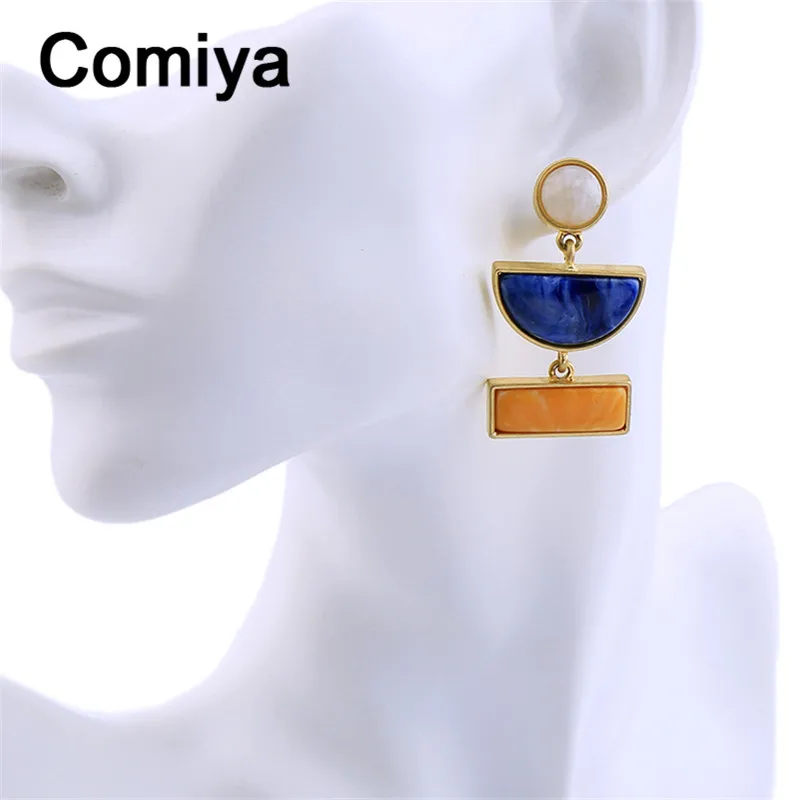 Comiya массивные ювелирные изделия Brincos Para As Mulheres серьги для женщин пластиковая