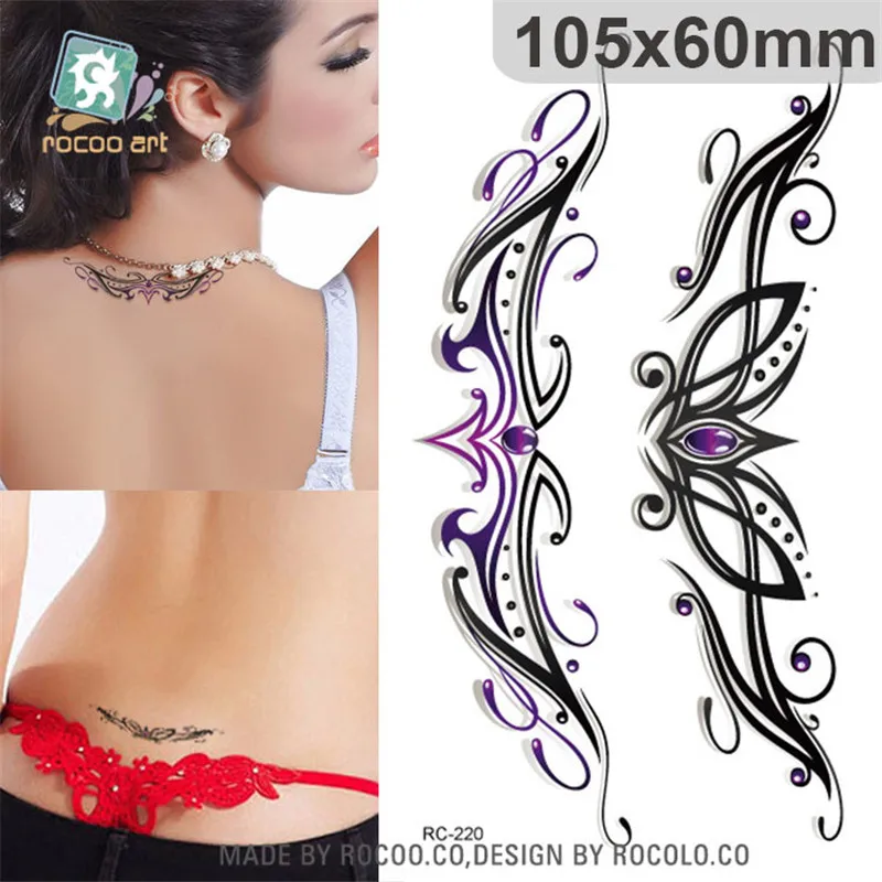 

individuality waterproof temporary tattoos paper for lady women 3d sexy crown Jewelry design tattoo sticker RC2220