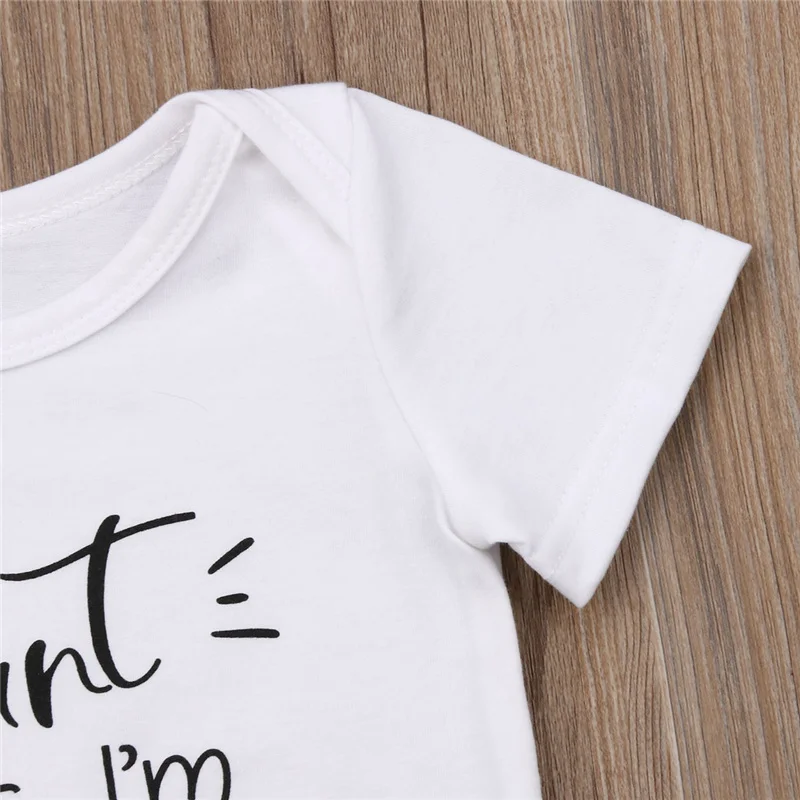 Комбинезон с надписью My Anut говорит для новорожденных детей мальчиков и девочек