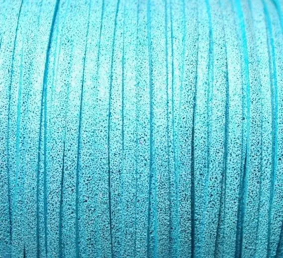 Плоский шнурок из искусственной замши металлического цвета 3 мм цветной кожаный