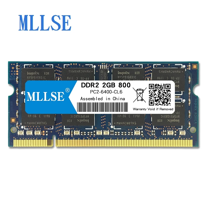 Mllse ноутбук Sodimm Ram DDR2 2GB 667mhz 800mhz 1 8 V память для ноутбука PC2-6400S 200pin без ECC RAM memoria |