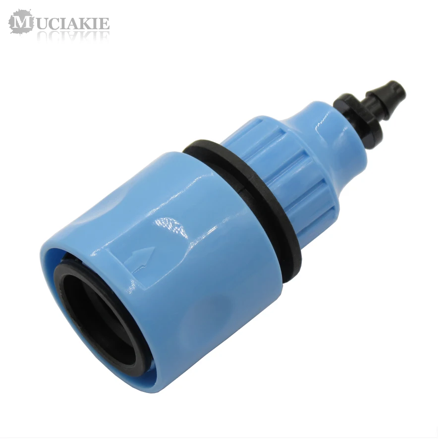 MUCIAKIE 2PCS Garden Water Hose Fast Coupling With 1/4&quot Barbed Connector For 4/7mm 8/11mm Tubing Watering Irrigation Tool | Дом и сад