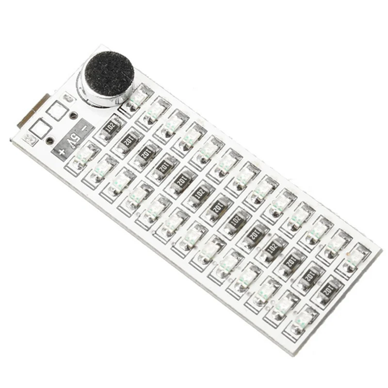Mising 1 шт. 2x13 светодиодный s модули USB мини музыкальный спектр светодиодный голосовой контроль Чувствительность Регулируемая