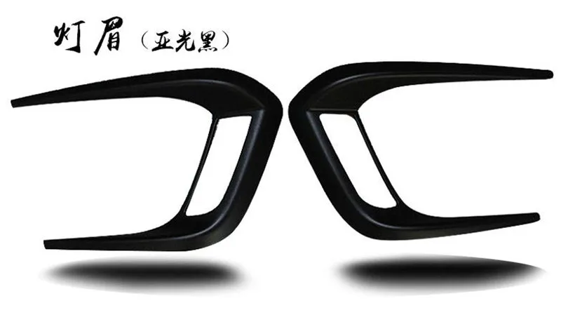 1 Matt 2PCS Заднее Крыло ABS корпус анти-трение двери линии двери светильник s светильник брови отделка для- Suzuki Vitara - Цвет: 1 Matt 2PCS
