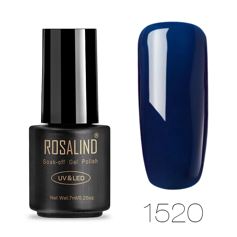 1520 ROSALIND 7 мл Гель-лак для ногтей Классическая серия 1323-1864 цвет Vernis Топ основа под лак искусство долговечный Замачивание Топ гель лак - Цвет: 1520