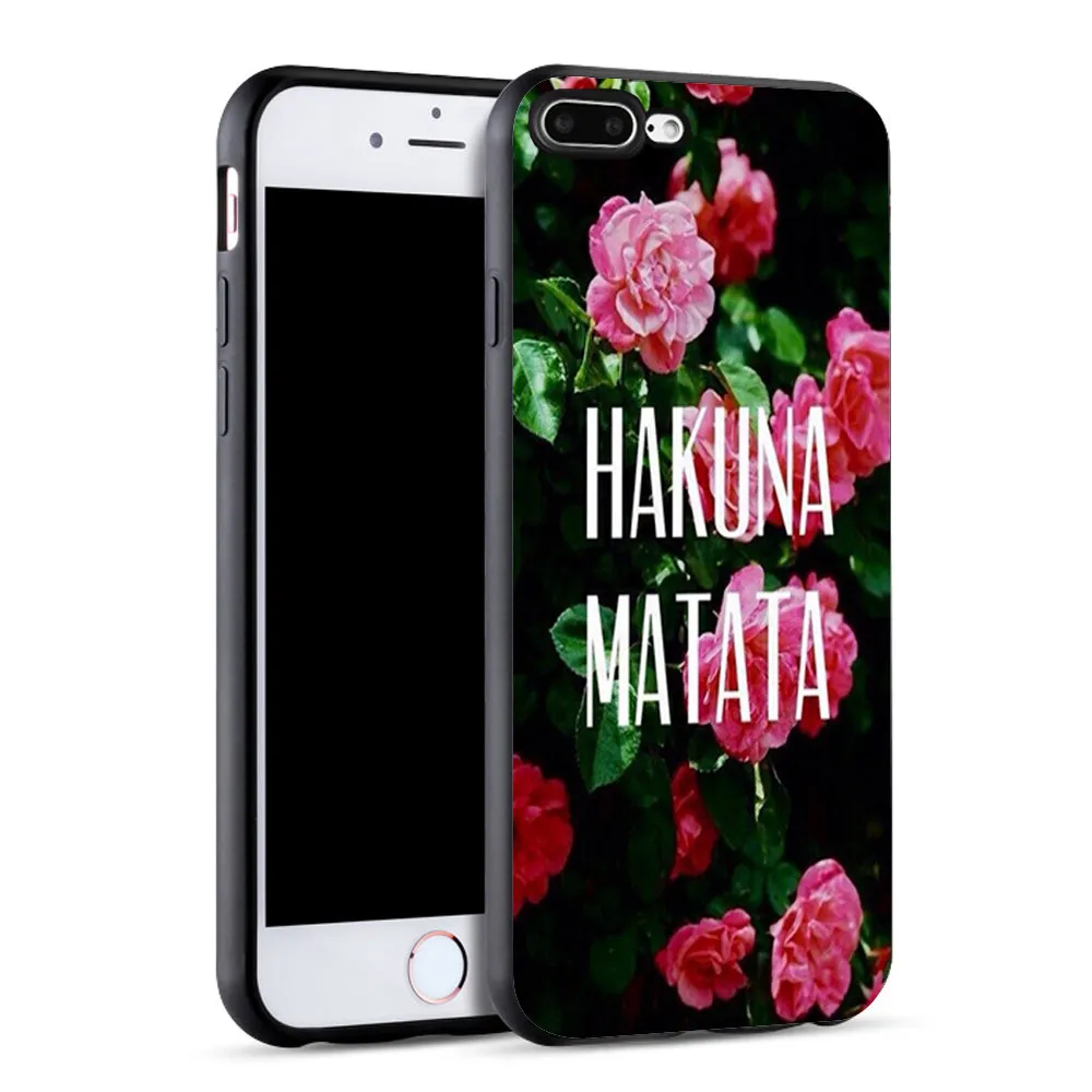 Hakuna Matata Король Лев черный мягкий силиконовый чехол для телефона для iPhone X 11 Pro 5S XR XS Max 6 6S 7 8 Plus чехол Fundas Capinha Coque - Цвет: SJK2091022HB
