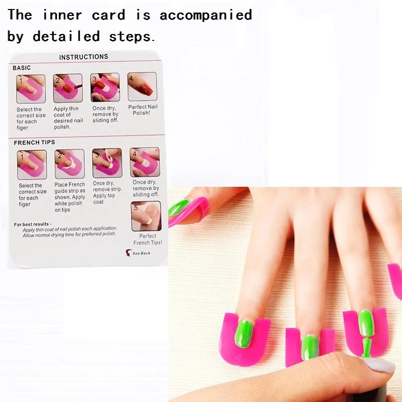 Nail Polish Tool 26pcs Glue Model Spill Proof Manicure Protector Tools | Красота и здоровье