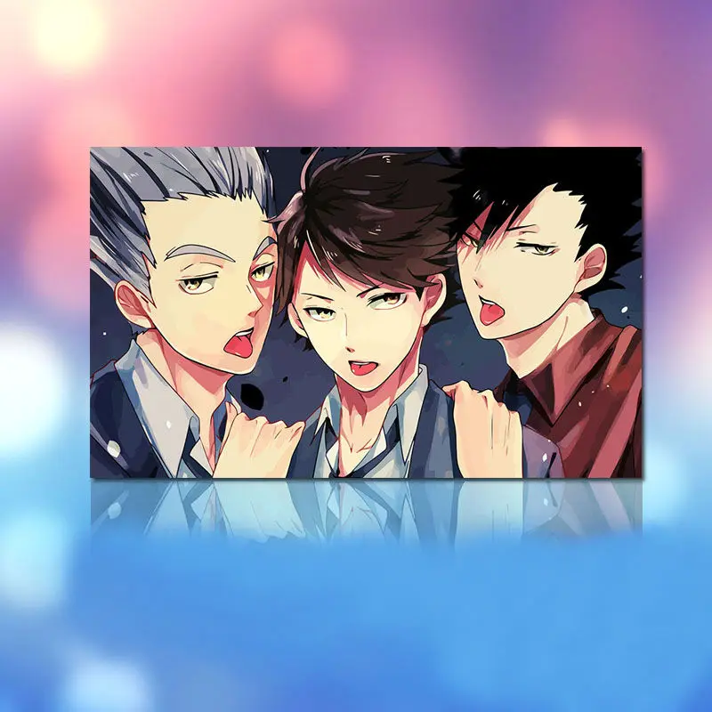 Раскраска по номерам Haikyuu Модульная картина в японском стиле мультяшный плакат