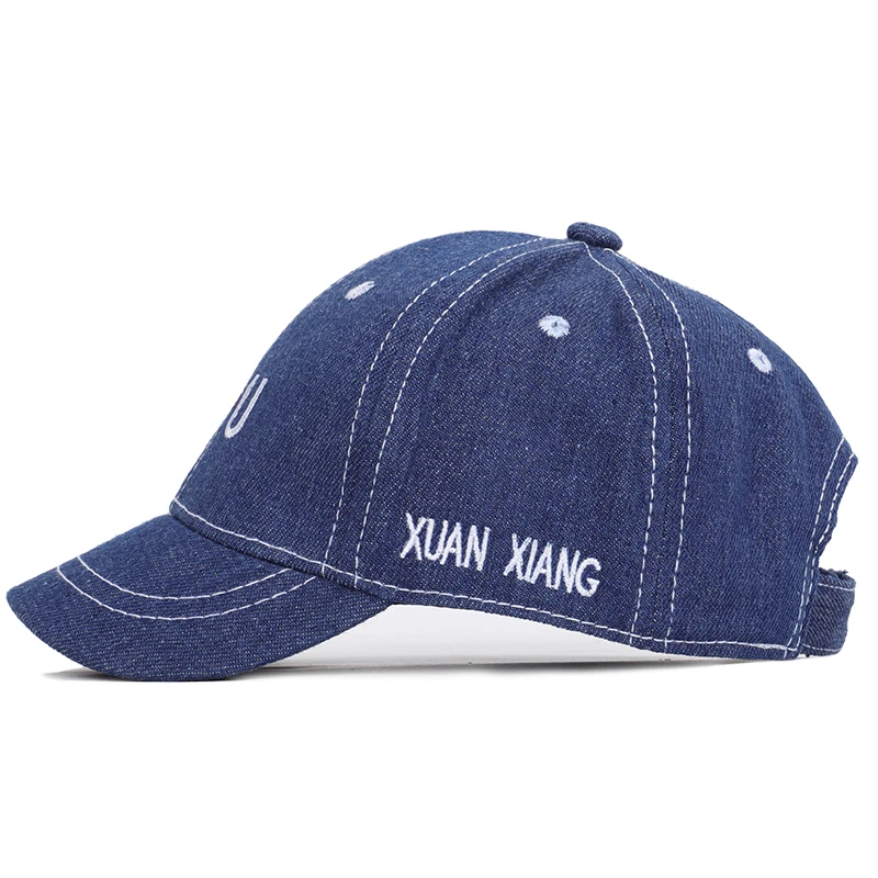 2019 New Denim Children's Baseball Cap I LOVE U Cotton Adjustable 2-8Y Cute Outdoor Sports Boys And Girls Baby Sun Hat snapback | Детская