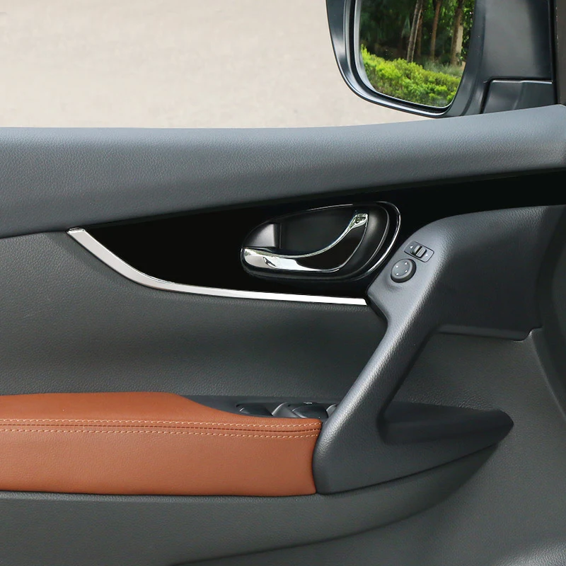 

4pcs abs for Nissan qashqai 2016-2017 inside Handle bright strip