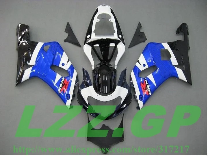 

100%Fit Blue&Black full Fairing for SUZUKI GSXR600 750 01-03 GSX-R600 750 2001-2003 GSXR600 GSXR750 K1 01 02 03 body kit Inject