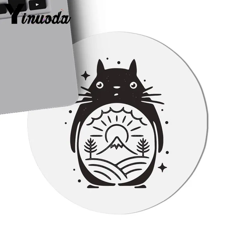 Профессиональный игровой коврик для мыши Yinuoda милый резиновый с рисунком Тоторо