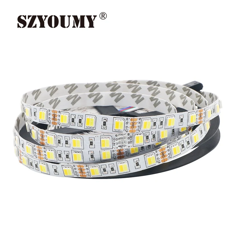 Светодиодная лента от szyoumy 5 м Катушка 12 В 5050 300 Led CCT цветовая температура