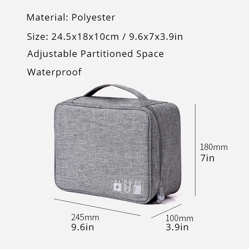 Домашний офисный USB органайзер для хранения данных и зарядки Портативная сумка