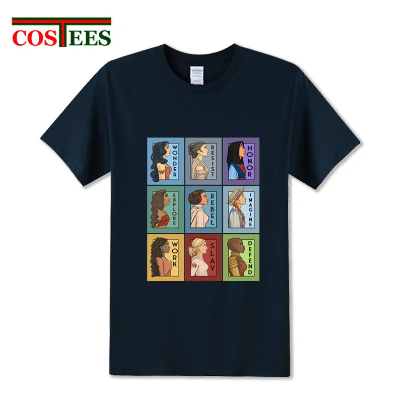 Серия She Collage Version wonder футболка Женская Мужская витрина сильных женских