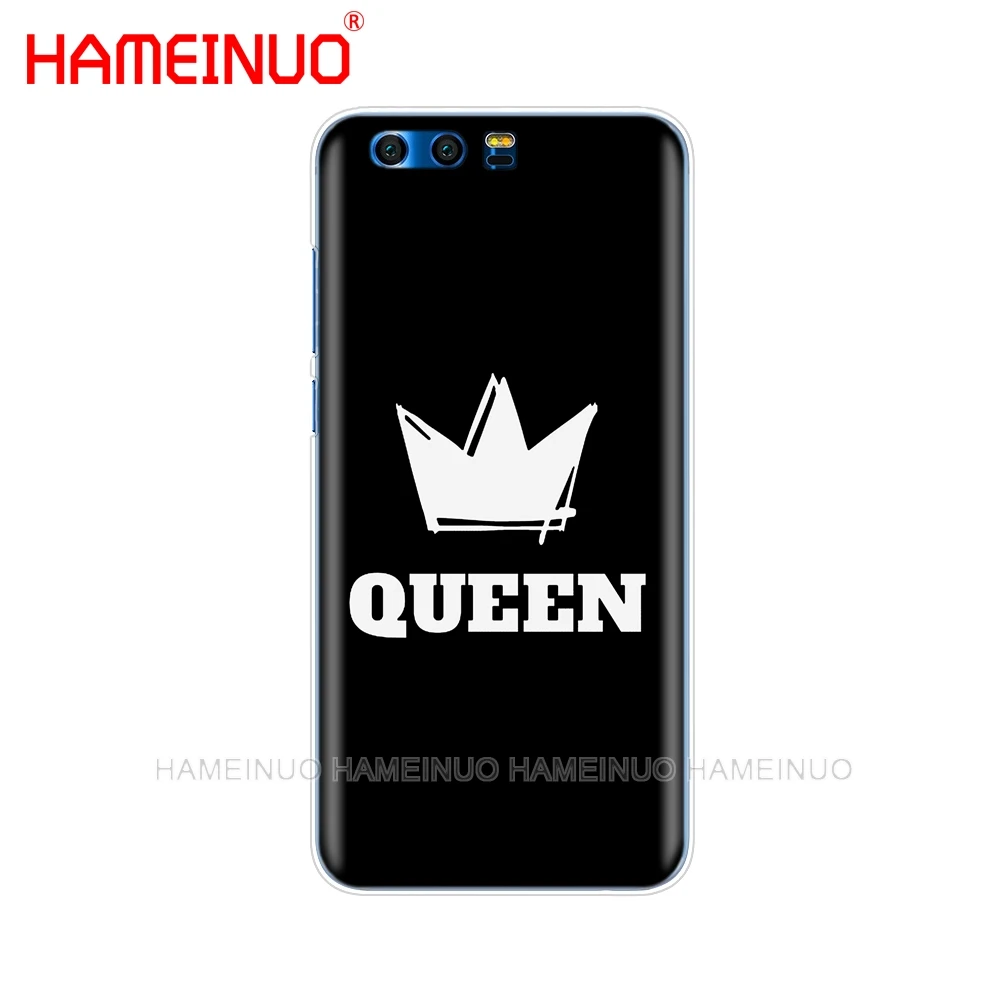 HAMEINUO Король Королева пара чехол для телефона Huawei Honor 10 V10 4A 5A 6A 7A 6C 6X 7X 8 9 LITE|Бамперы|