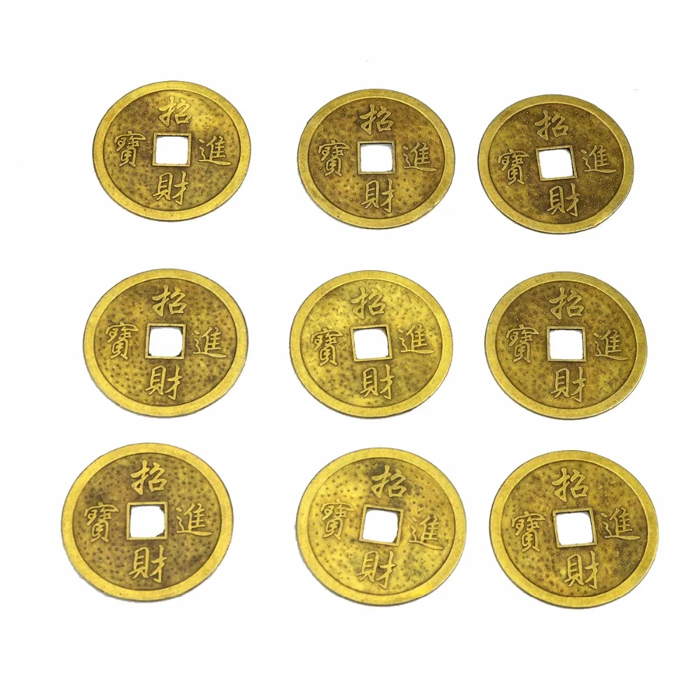

9pcs Chinese Fortune Coins Feng Shui Dragon & Phoenix Coin Y1057
