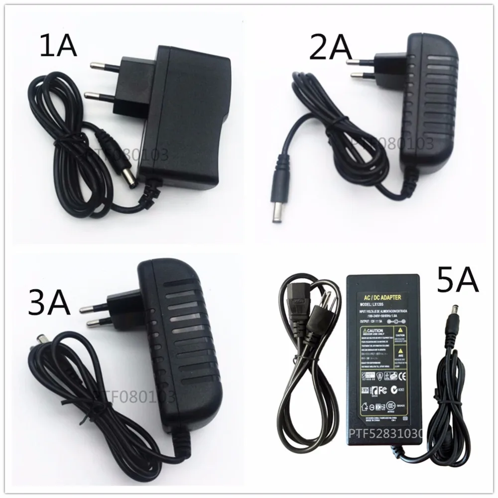 Светодиодный трансформатор 100 240 в перем. Тока на 12 пост. 1/2/3/5 А|led transformer|supply 12v240v to