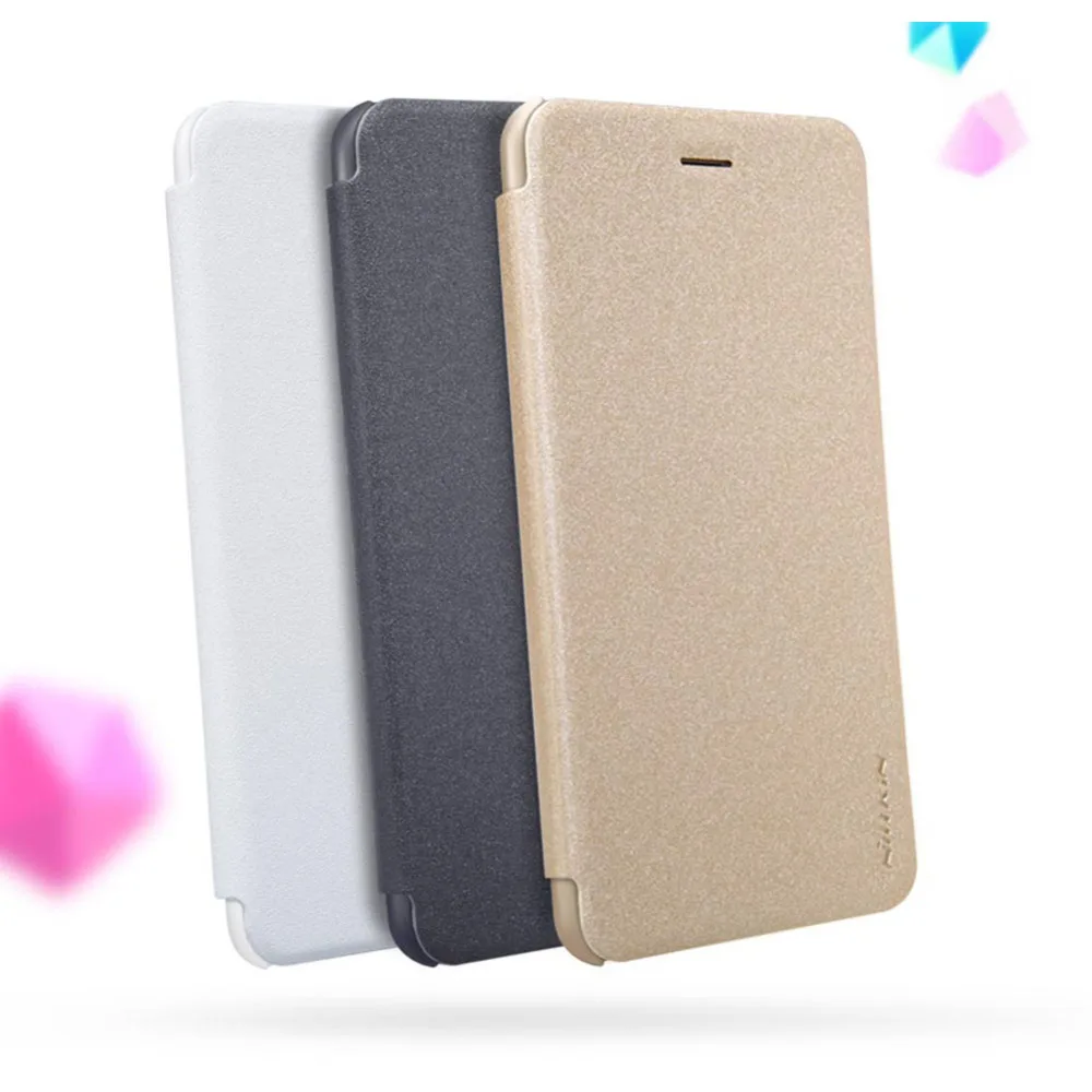 Чехол бампер Для One Plus 5 5.5 дюймов Nillkin Sparkle Искусственная кожа Смарт проснуться