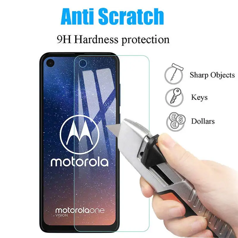 Защитное стекло для Motorola One Vision закаленное стеклянная Защитная пленка телефона |