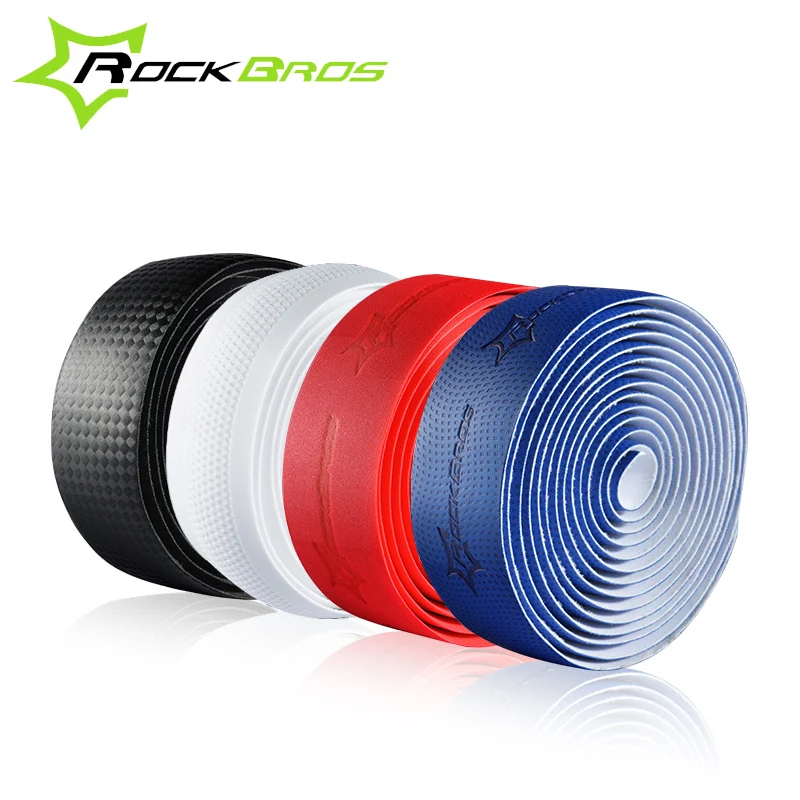 

ROCKBROS 2 Bar Plug Bike Sports Hand Bar Tape Racing Bicycle Accessories Cycling Road Bike Bar Tape Cork EVA Handlebar Tape With