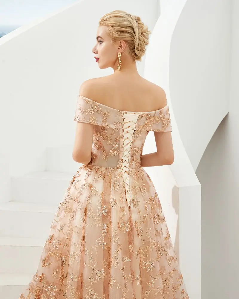 Женское кружевное платье-трапеция Beauty Emily длинное вечернее ТРАПЕЦИЕВИДНОЕ